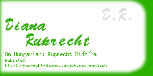 diana ruprecht business card